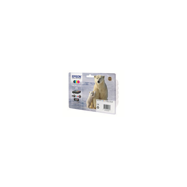 EPSON-26-cartouche-d-encre-noir-et-tricolore-capacitï¿½-standard-19.7ml-1-pack-blister-sans-alarme