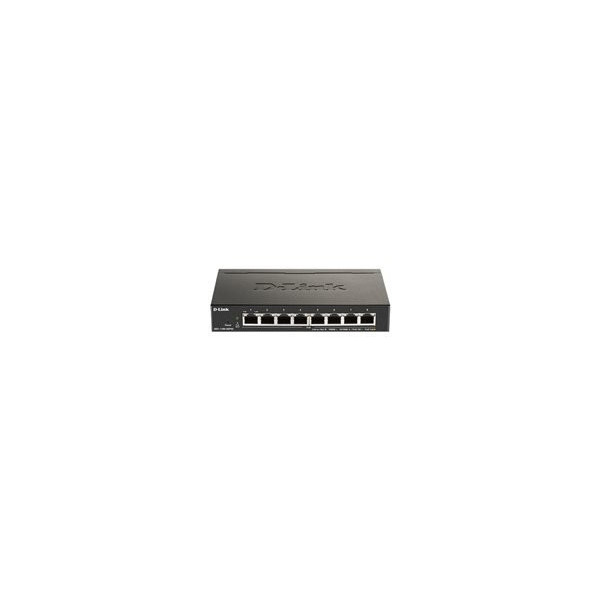 D-LINK-8-Port-Layer2-PoE-Smart-Gigabit-Switch-8x-10/100/1000Mbps-TP-RJ-45-PoE-Port-802.3af/at-Power-over-Ethernet-