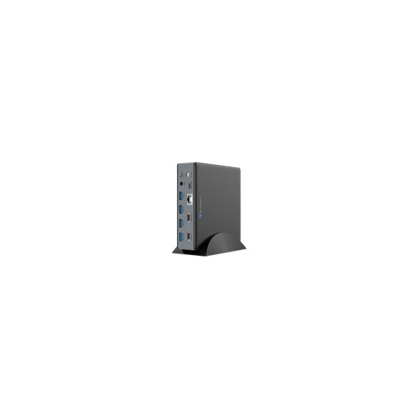URBAN-FACTORY-Docking-USB-A/USB-C-100W-POWER-SUP-130W-4K-Multi-Screen-power-Delivery-100W-2xHDMI-3xUSB-3.0-5Gbps