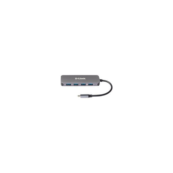D-LINK-USB-C-to-4-Port-USB-3.0-Hub-with-USB-C-Power-Delivery-60W