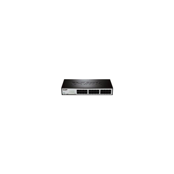 D-LINK-24Port-Fast-Ethernet-Switch-RJ45-10/100Mbps-Rackable-Non-Administrable