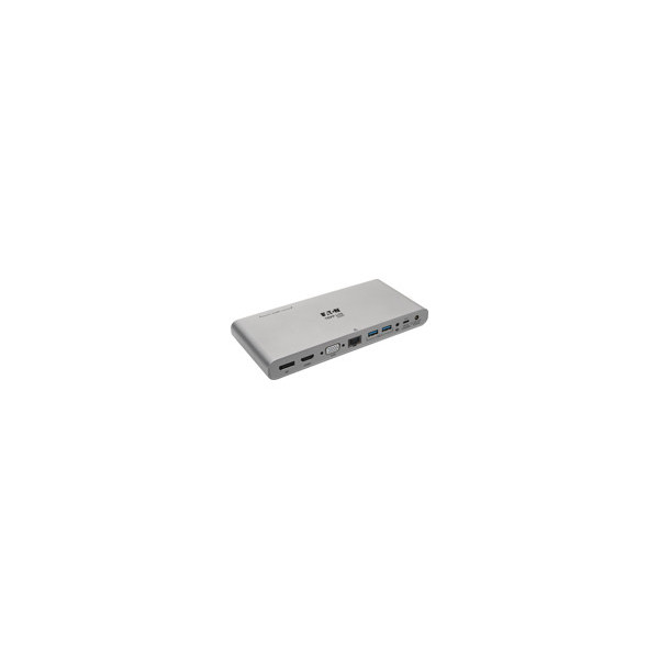 EATON-TRIPPLITE-USB-C-Dock-Triple-Display---4K-HDMI/DisplayPort-VGA-USB-3.2-Gen-1-USB-A/USB-C-Hub-GbE-100W-PD-Char