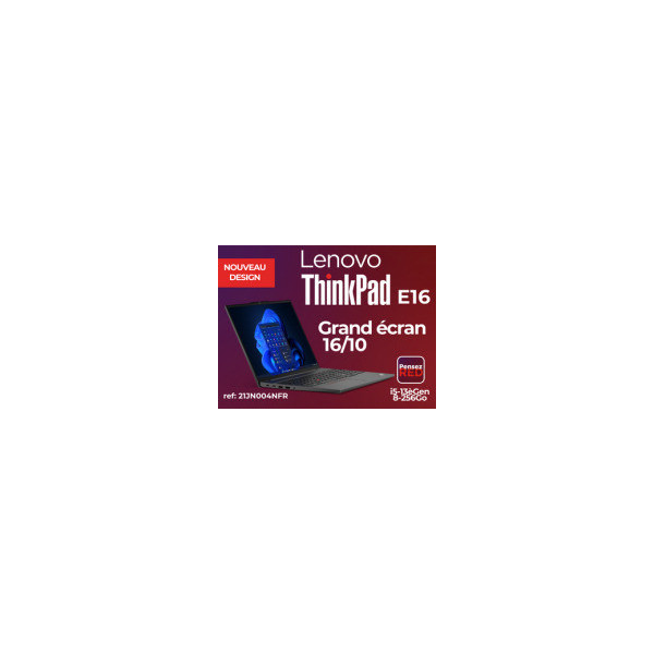 LENOVO-ThinkPad-E16-G1-Intel-Core-i5-1335U-16p-WUXGA-8Go-256Go-SSD-M.2-PCIe-Intel-UHD-Graphics-W11P-1Y-Premier-Sup