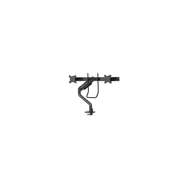 NEOMOUNTS-Select-Desk-Mount-Double-Display-Crossbar-Topfix-Clamp-and-Grommet