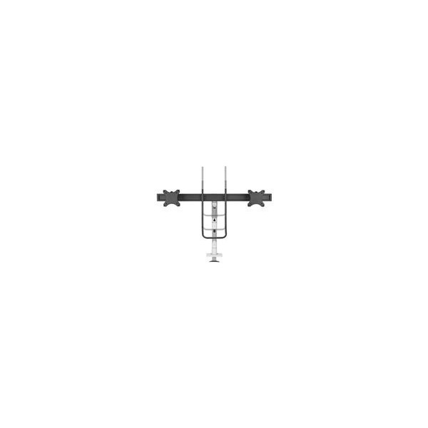 NEOMOUNTS-Select-Desk-Mount-Double-Display-Crossbar-Topfix-Clamp-and-Grommet