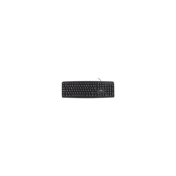 TNB-Bridge-Ultra-Slim-Wired-Keyboard-Azerty-105-Keys-Long-120Cm-Cable-Coul.-Black