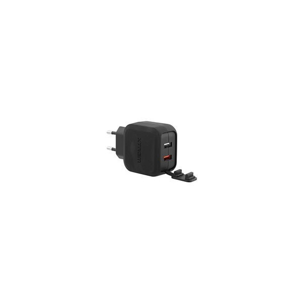TNB-XTREMWORK-30W-Mains-2-USB-Charger-Black