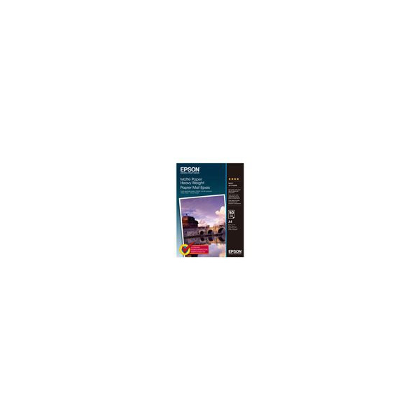 EPSON-S041256-Matte-heavyweight--papier-inkjet-167g/m2-A4-50-feuilles-pack-de-1-one-sided