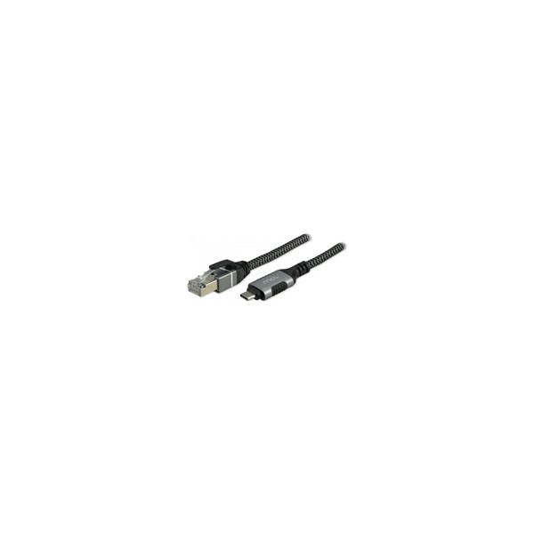 MCL-MC1D99AZZ03CRJ452---Cï¿½ble-Type-C-USB-3.1-mï¿½le-vers-RJ45-mï¿½le-tressï¿½---2m