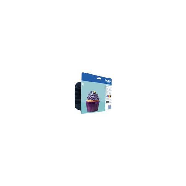 BROTHER-LC-123-cartouche-dencre-noir-et-tricolore-capacitï¿½-standard-1-pack-blister-sans-alarme