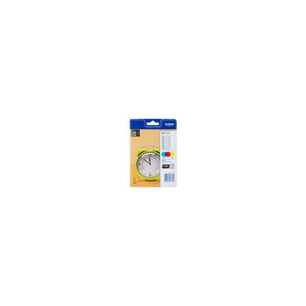 BROTHER-LC-125XL-cartouche-d-encre-cyan--magenta-et-jaune-haute-capacitï¿½-1-pack-blister-sans-alarme
