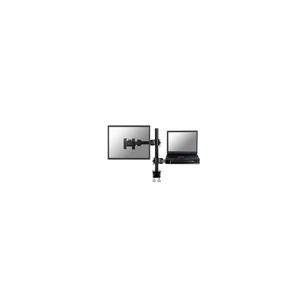 NEOMOUNTS-Support-Bureau-ï¿½cran-Plat-pince-avec-plateau-pour-notebook