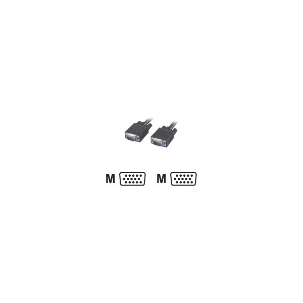 MCL-Cable-VGA-HD15-male-/-male-(blindage-par-feuillard)---2m---(P)