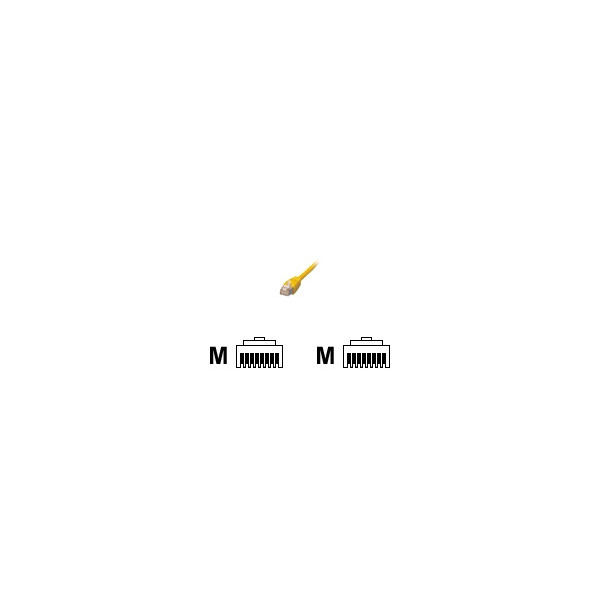 MCL-Cordon-de-brassage-RJ45-CAT-6-F/UTP-CAT-6-F/UTP-Patch-cable---1m-Yellow----(P)