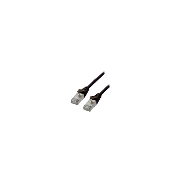 MCL-SAMA-Cordon-de-brassage-RJ45-CAT-6-F/UTP-CAT-6-F/UTP-Patch-cable---3m-Black----(P)