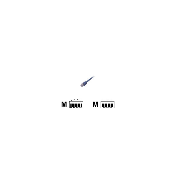 MCL-Cordon-de-brassage-RJ45-CAT-6-F/UTP-CAT-6-F/UTP-Patch-cable---1m-Blue---(P)