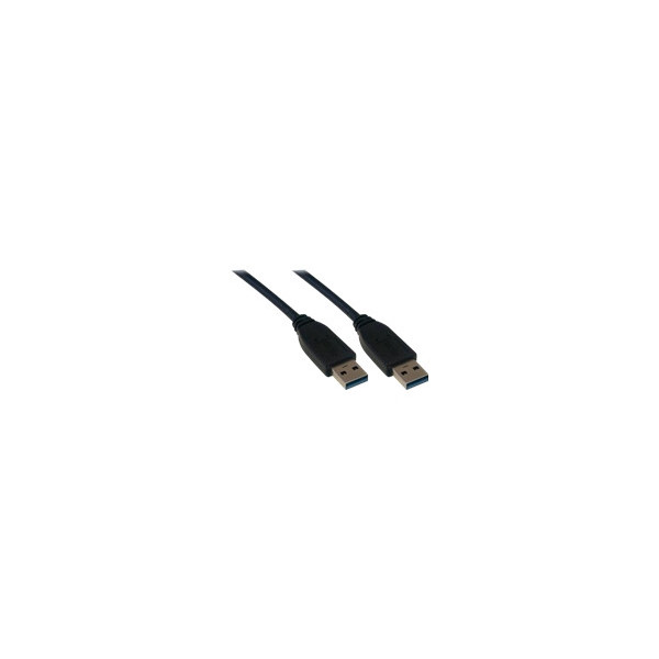 MCL-Cordon-USB-3.0-type-A-male-/-male---2m-Noir(P)