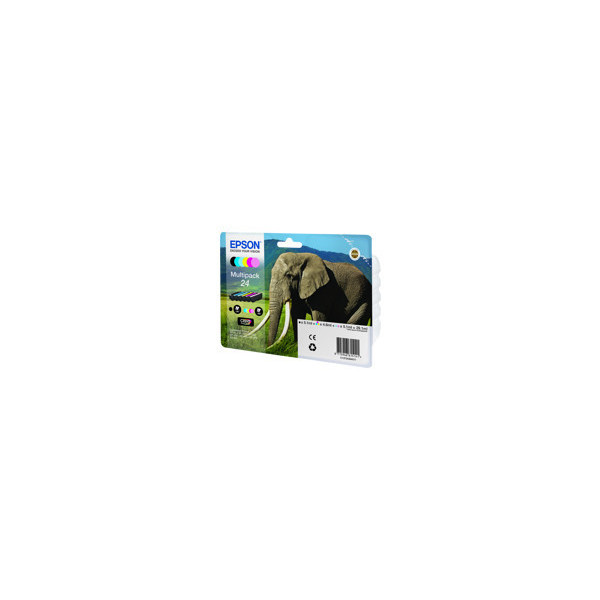 EPSON-Cartouche-d-encre-24--noir-Claria-Photo-HD-encre-et-cinq-couleurs-capacitï¿½-standard-29.1ml-1-pack-blister-