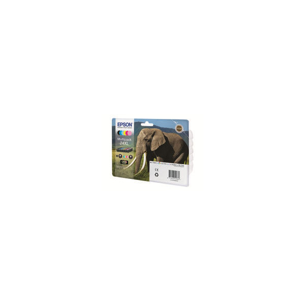 EPSON-24-cartouche-d-encre-noire-et-cinq-couleurs-capacitï¿½-standard-29.1ml-1-pack-RF-AM-blister