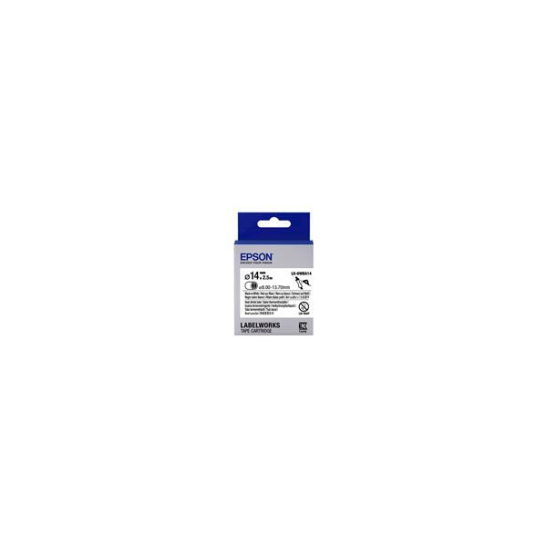 EPSON-Ruban-LK-6WBA14---Gaine-thermorï¿½tractable-HST-Noir/Blanc-d14/2-5