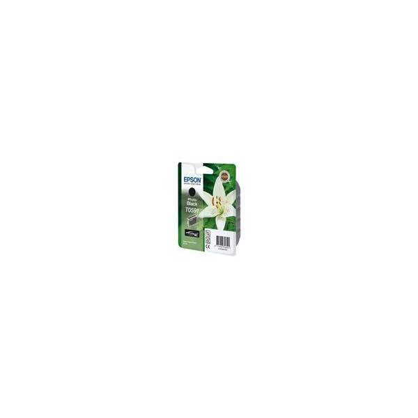 EPSON-T0591-cartouche-d-encre-photo-noir-capacitï¿½-standard-13ml-1-pack-blister-sans-alarme