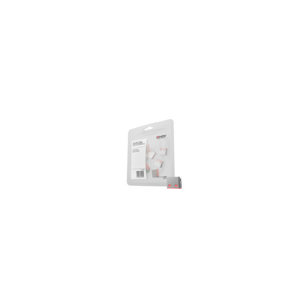 LINDY-Bloqueurs-de-ports-USB-10-piï¿½ces-Rose