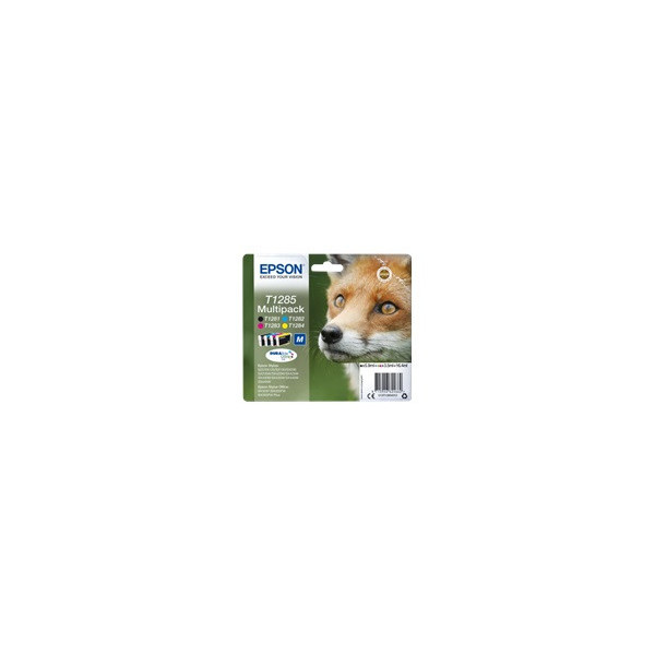 EPSON-T1285-cartouche-dencre-noir-et-tricolore-capacitï¿½-standard-5.9ml-and-3-x-3.5ml-4-pack-blister-sans-alarme