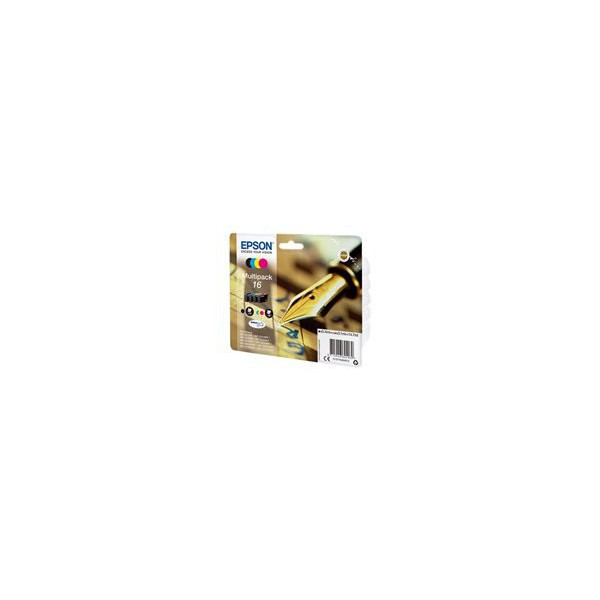 EPSON-16-cartouche-dencre-noir-et-tricolore-capacitï¿½-standard-14.7ml-1-pack-blister-sans-alarme