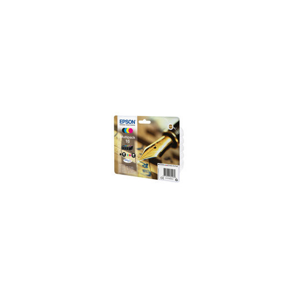 EPSON-16-cartouche-encre-noir-et-tricolore-capacitï¿½-standard-14.7ml-1-pack-RF-AM-blister