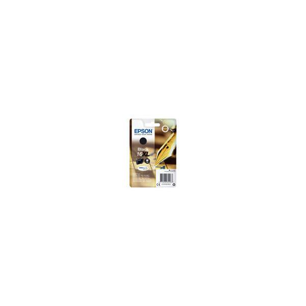 EPSON-16XL-cartouche-dencre-noir-haute-capacitï¿½-12.9ml-500-pages-1-pack-blister-sans-alarme
