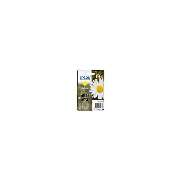 EPSON-18-cartouche-dencre-jaune-capacitï¿½-standard-3.3ml-180-pages-1-pack-blister-sans-alarme