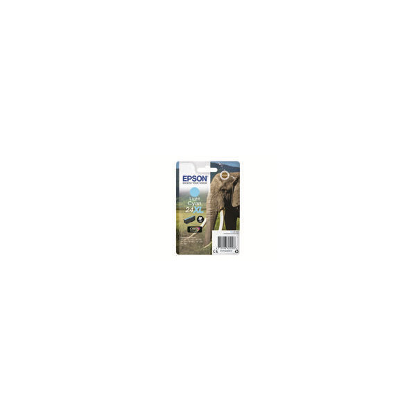 EPSON-24XL-cartouche-dencre-cyan-clair-haute-capacitï¿½-9.8ml-740-pages-1-pack-blister-sans-alarme