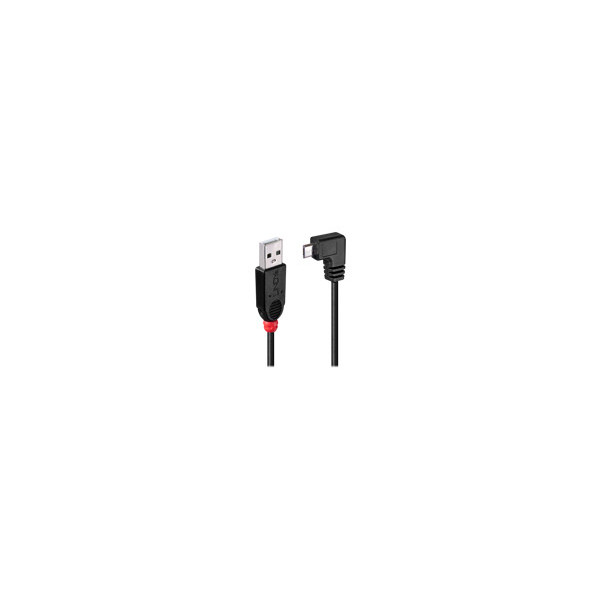 LINDY-USB-2.0-Type-A/Micro-B-90-0.5m-Mini-B-plug-right-angled