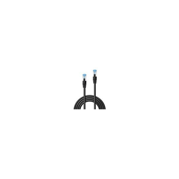LINDY-Cat.6A-S/FTP-LSOH-Black-0.5m-Patchcable