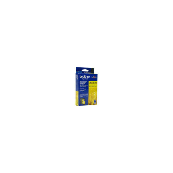 BROTHER-LC-1100-cartouche-d-encre-jaune-capacitï¿½-standard-7.5ml-325-pages-pack-de-1