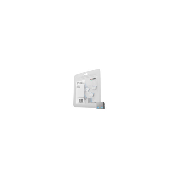LINDY-Bloqueurs-de-ports-USB-10-piï¿½ces-Bleu