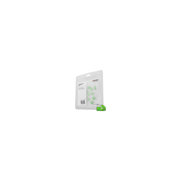 LINDY-Kit-dextension-pour-verrous-RJ45-20-piï¿½ces-vert