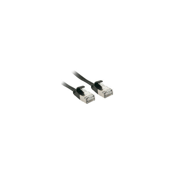LINDY-Cat.6A-U/FTP-Flat-Patch-Cable-black-2m