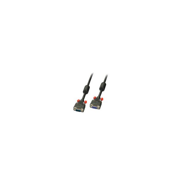 LINDY-VGA-Cable-M/F-Black-5m-HD-15-M/F-with-screws-DDC-able
