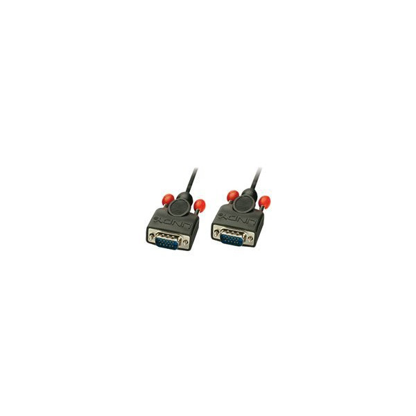 LINDY-VGA-Cable-Black-Coax-M/M-2m-without-ferrite-core
