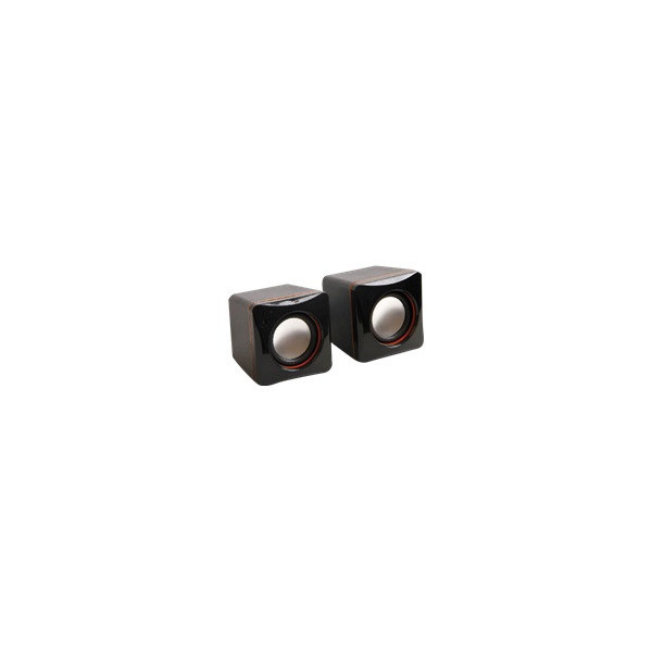 MCL-Mini-Haut-parleurs-2-x-2W-RMS---120W-PMPO-alimentï¿½s-par-l-USB---Noir