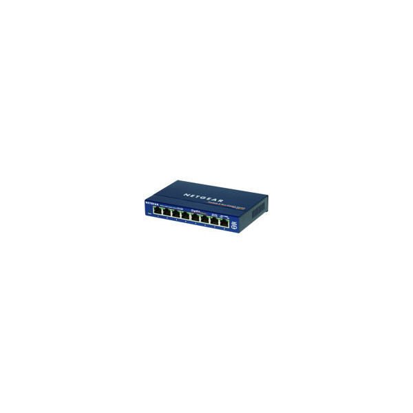 NETGEAR-SWITCH-8-PORTS-10/100/1000-MBPS-VERSION-BOITIER-METAL-NON-MANAGEABLE---NON-RACKABLE