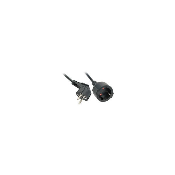 LINDY-5m-Schuko-Extension-Cable-Colour:-Black