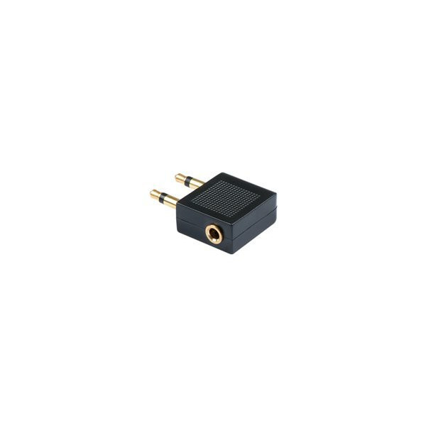 LINDY-Jack-Audio/phono-Adapter-2x-Jack-plug-3.5mm-1x-Jack-socket-3.5mm-Black
