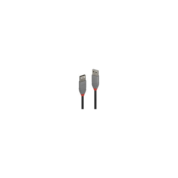LINDY-0.5m-USB-2.0-Type-A-Cable-Anthra-Line-USB-Type-A-Male-to-Male