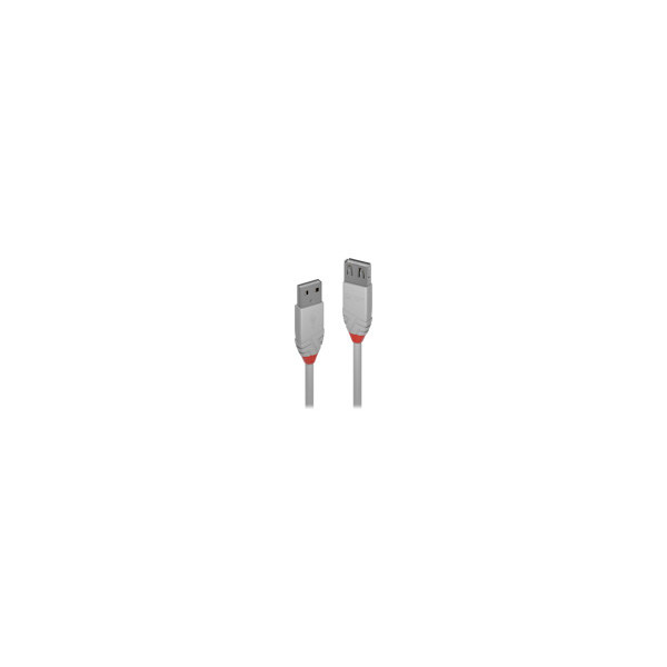 LINDY-5m-USB-2.0-Type-A-Extension-Cable-Anthra-Line-USB-Type-A-Male-to-Female-cool-grey