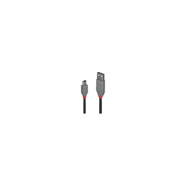 LINDY-Cï¿½ble-USB-2.0-type-A-vers-Mini-B-Anthra-Line-2m