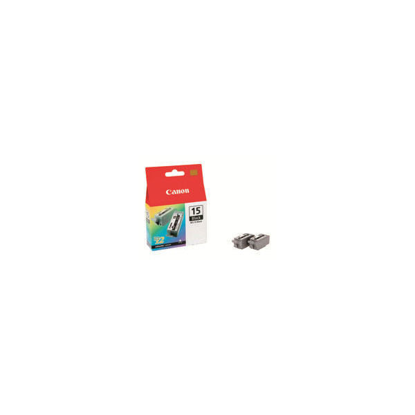 CANON-BCI-15BK-cartouche-d-encre-noir-capacitï¿½-standard-2-x-5.3-ml-2-x-121-pages-pack-de-2