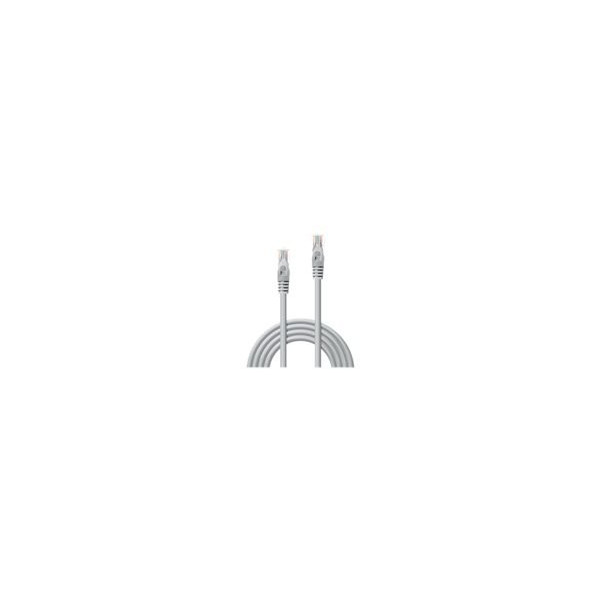 LINDY-0.5m-Cat.5e-U/UTP-Patch-Cable-Colour-Grey-Low-Cost-Version