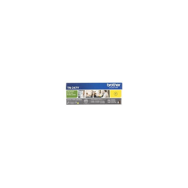 BROTHER-TN247Y-Toner-jaune-haute-capacitï¿½-de-2300-pages-pour-Hl-L32xx-DCP-L35xx-MFC-L37xx